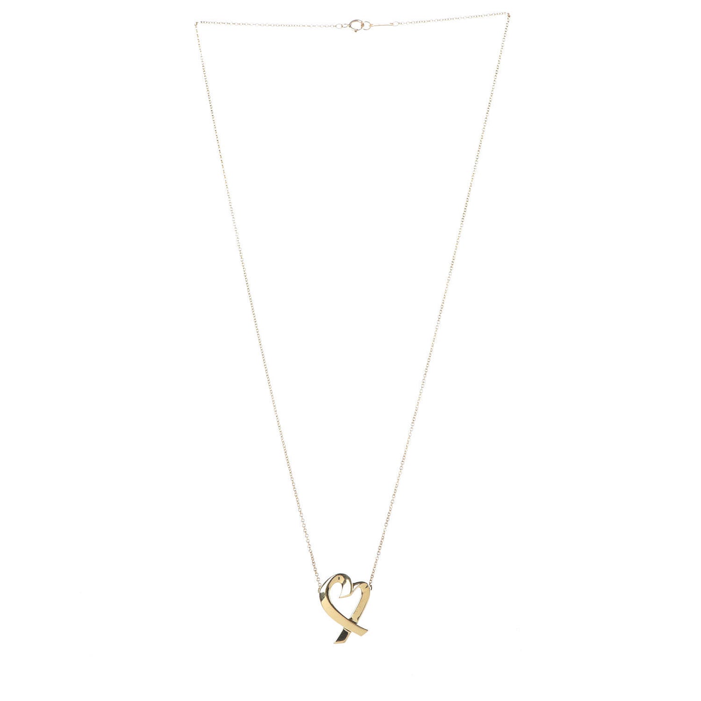 18K Yellow Gold Paloma Picasso Loving Heart Necklace