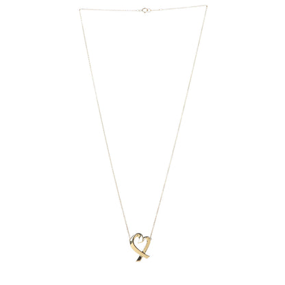 Tiffany 18K Yellow Gold Paloma Picasso Loving Heart Necklace 4 of 7
