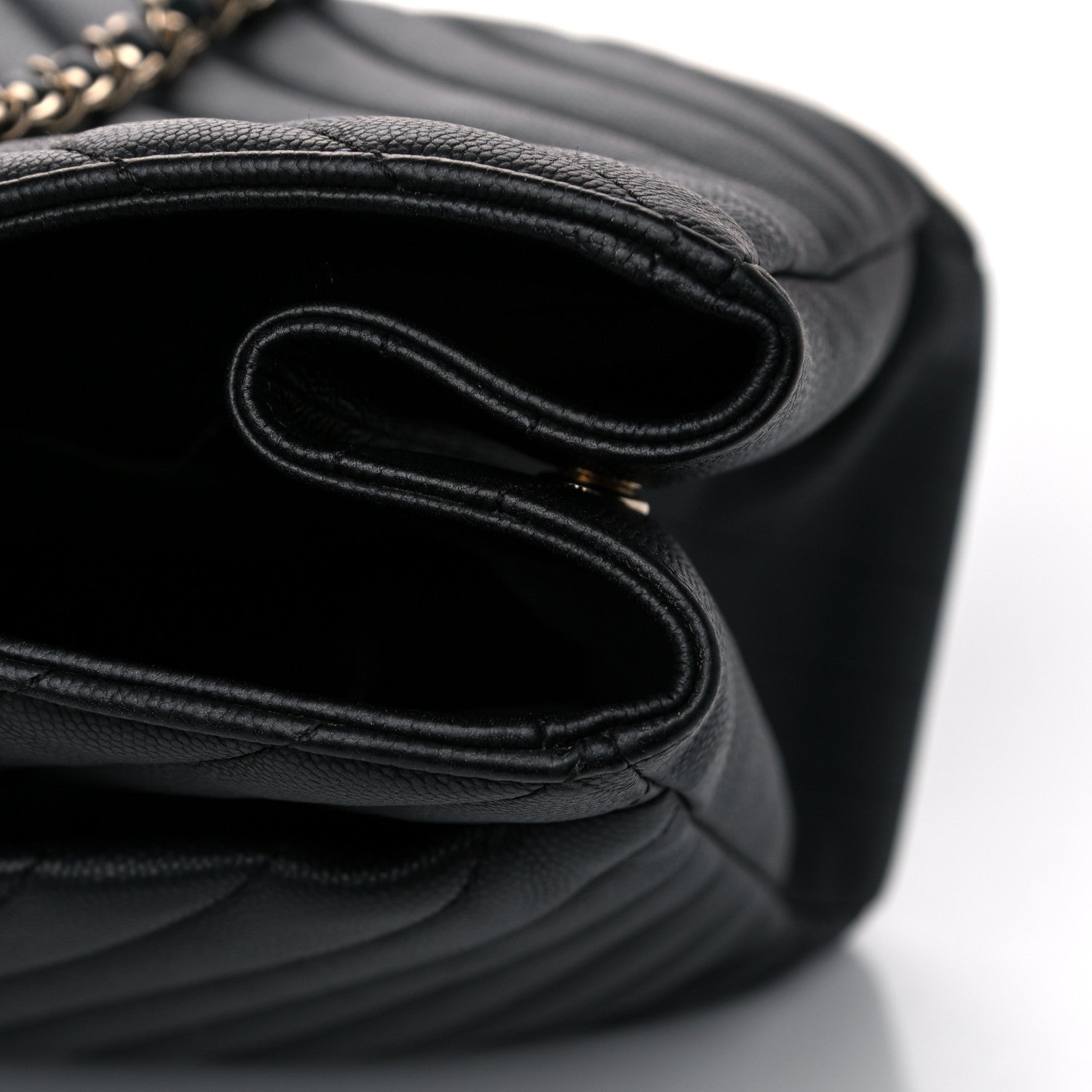 Chanel Goatskin Quilted Large City Rock Shopping Bag Black 25 of 30