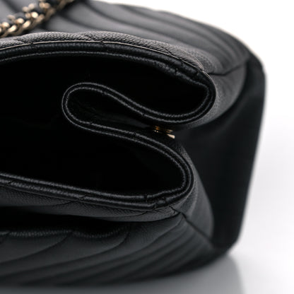 Chanel Goatskin Quilted Large City Rock Shopping Bag Black 25 of 30