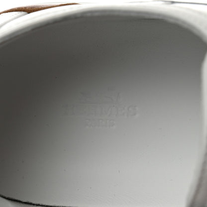 Hermes Calfskin Mens Get Sneakers 42 White 6 of 9