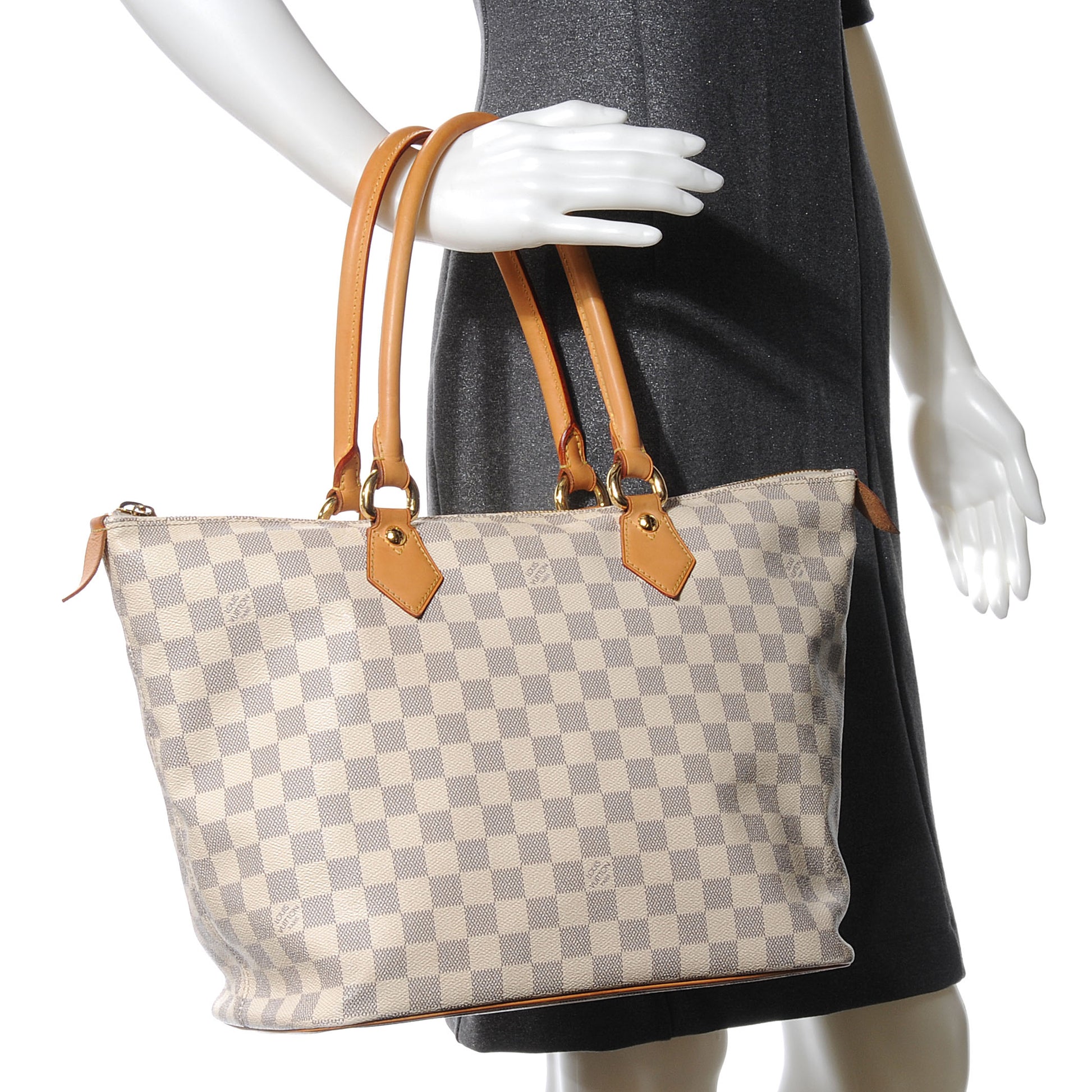 Louis Vuitton Damier Azur Saleya MM 2 of 7