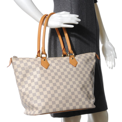 Louis Vuitton Damier Azur Saleya MM 2 of 7