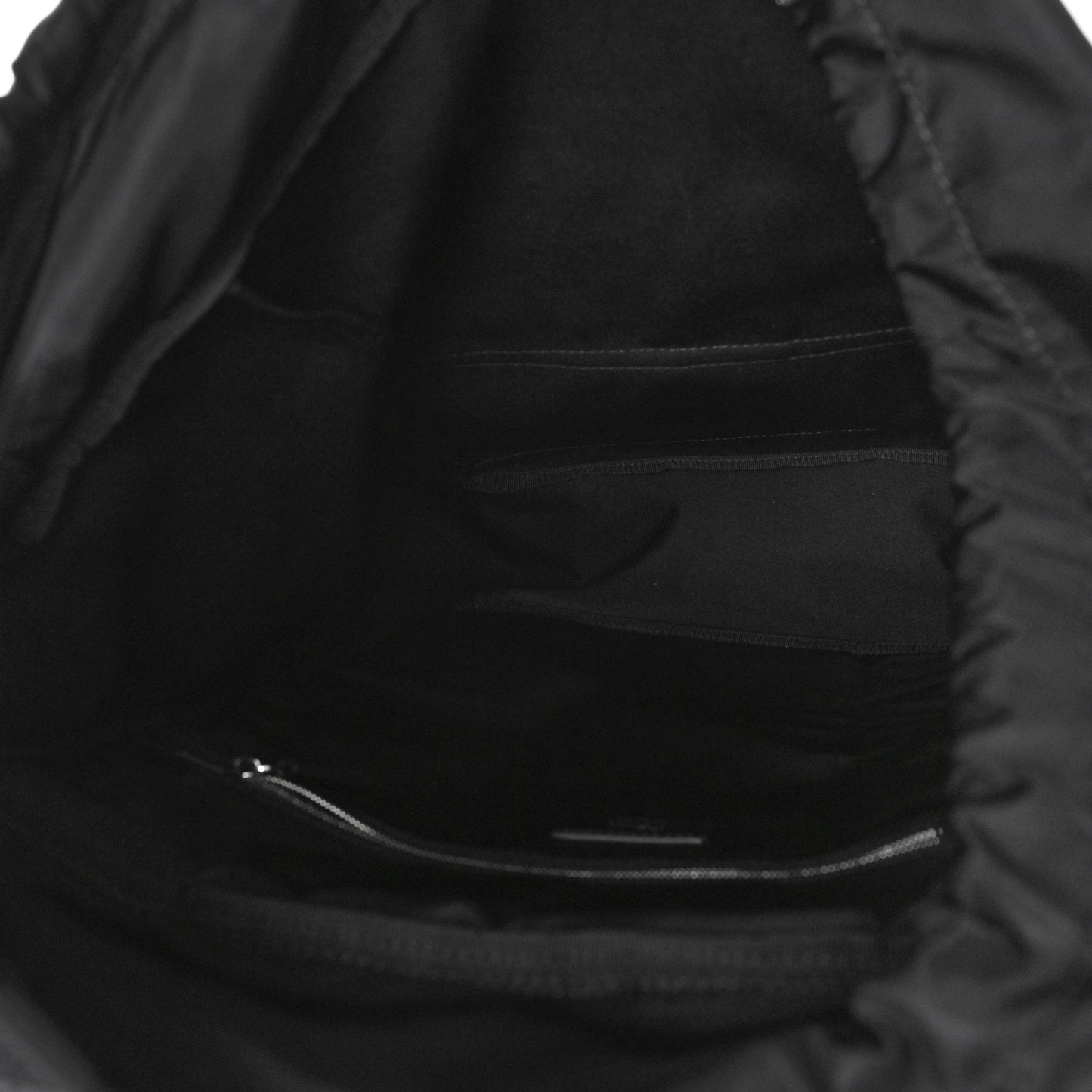 Recycled Fabric Jacquard Vitello Astro FF 1974 Medium Fendiness Backpack Asfalto Black