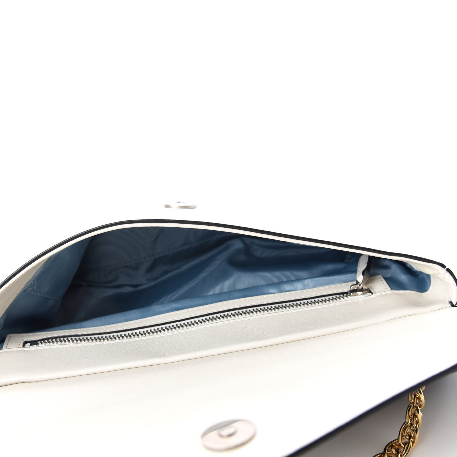 Gucci Calfskin Diagonal GG Medium Thiara Double Envelope Shoulder Bag Black White 5 of 11