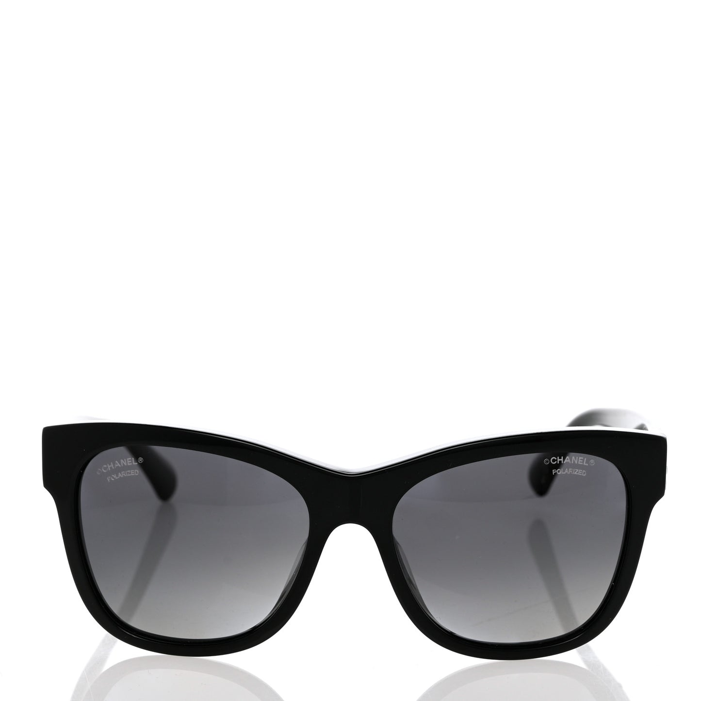 Acetate Polarized Square CC Sunglasses 5380 Black