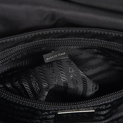 Prada Nylon Vela Messenger Bag Black 7 of 12