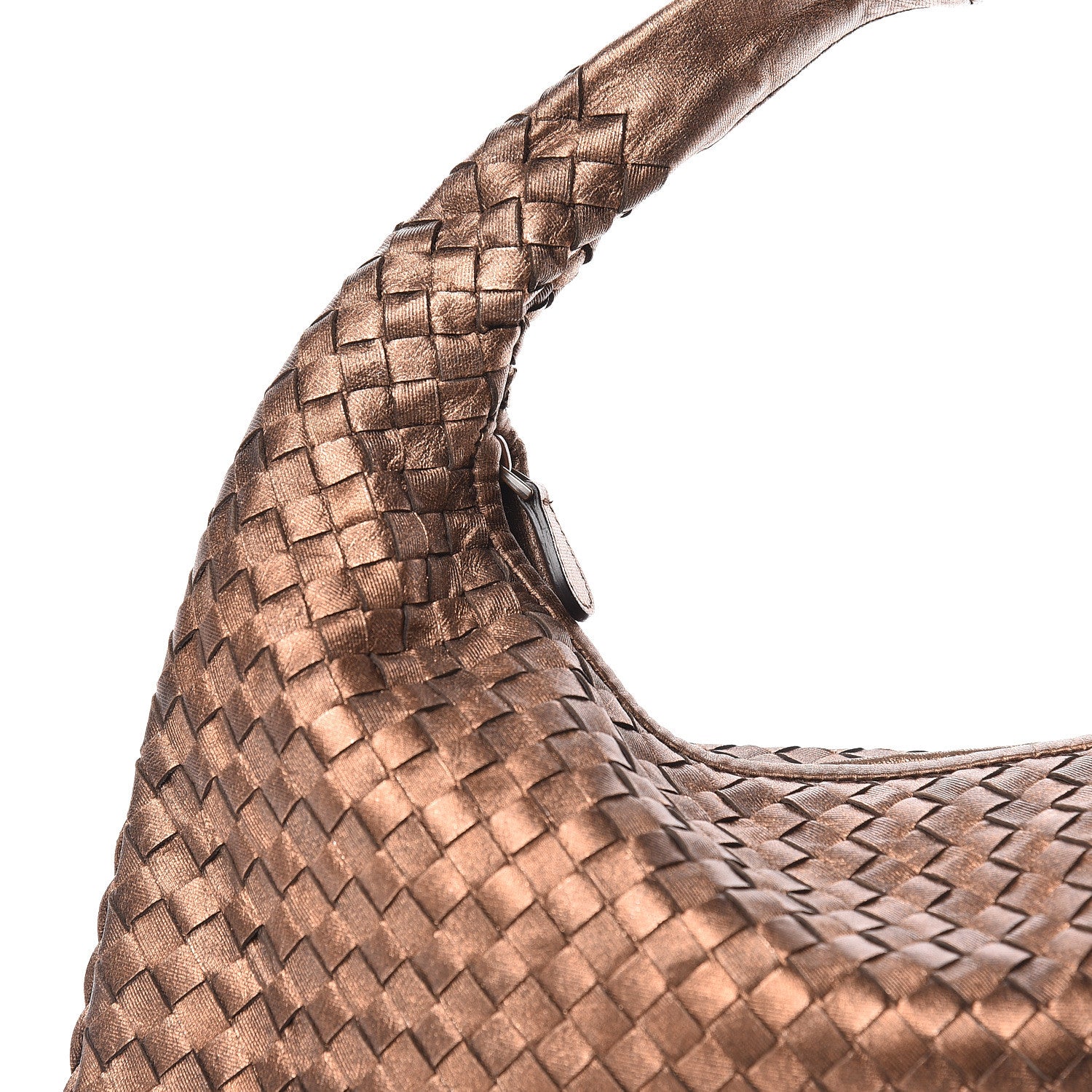 Bottega Veneta Metallic Nappa Intrecciato Medium Veneta Hobo Copper 11 of 11