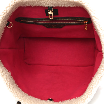 Louis Vuitton Calfskin Monogram Teddy Neverfull MM Black 6 of 10