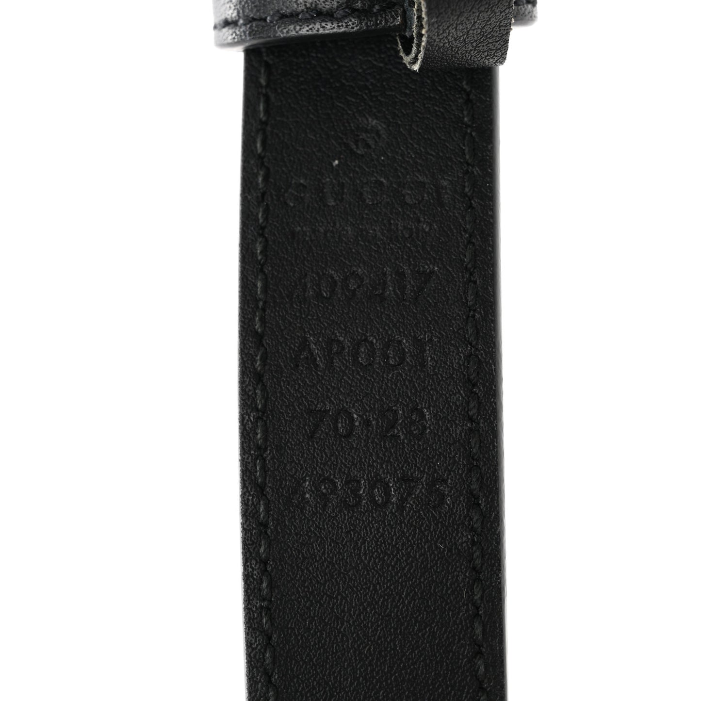 Calfskin Double G 20mm Belt 70 28 Black