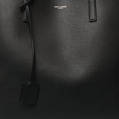 Saint Laurent Calfskin Large Shopping Tote Black 8 of 10