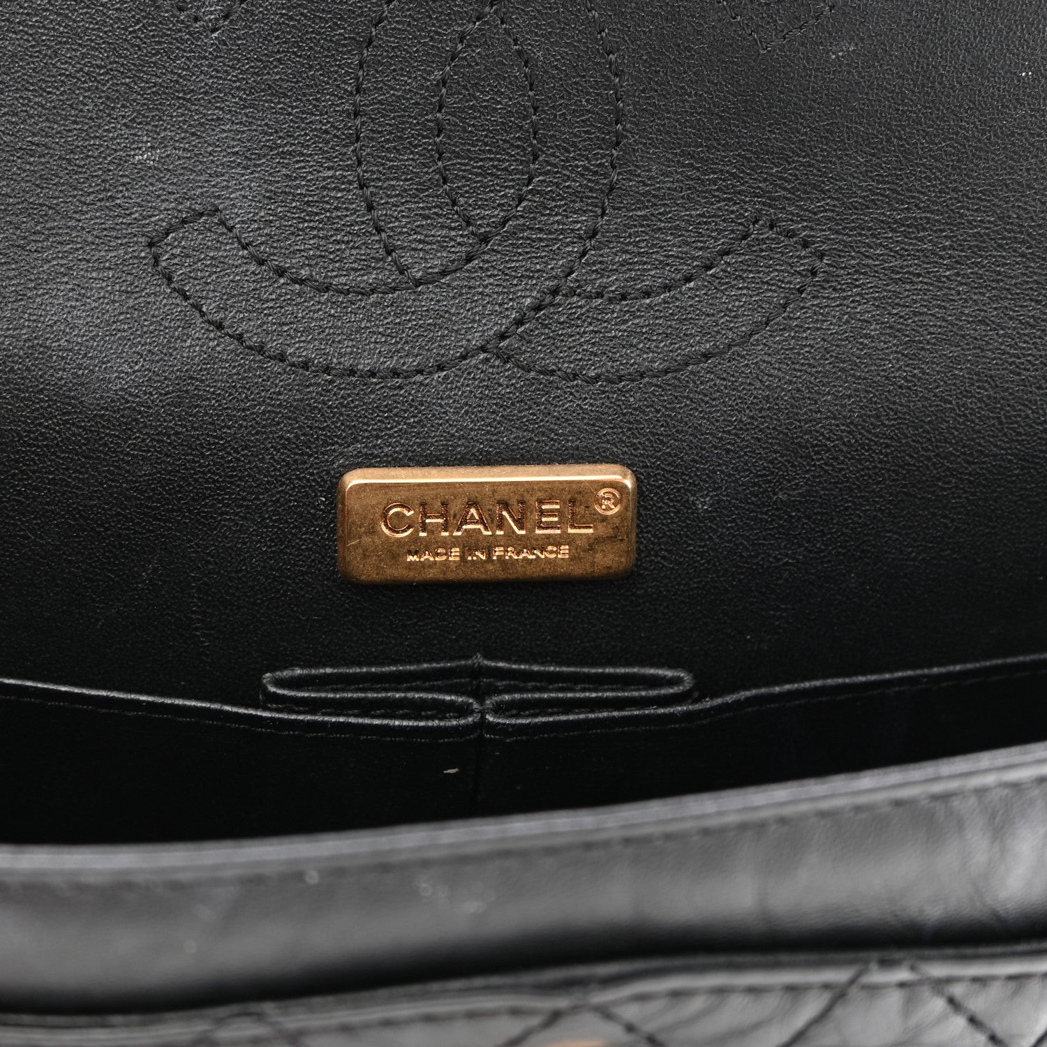 Chanel Aged Calfskin Lucky Charms 2.55 Reissue 224 Flap Black 6 of 13