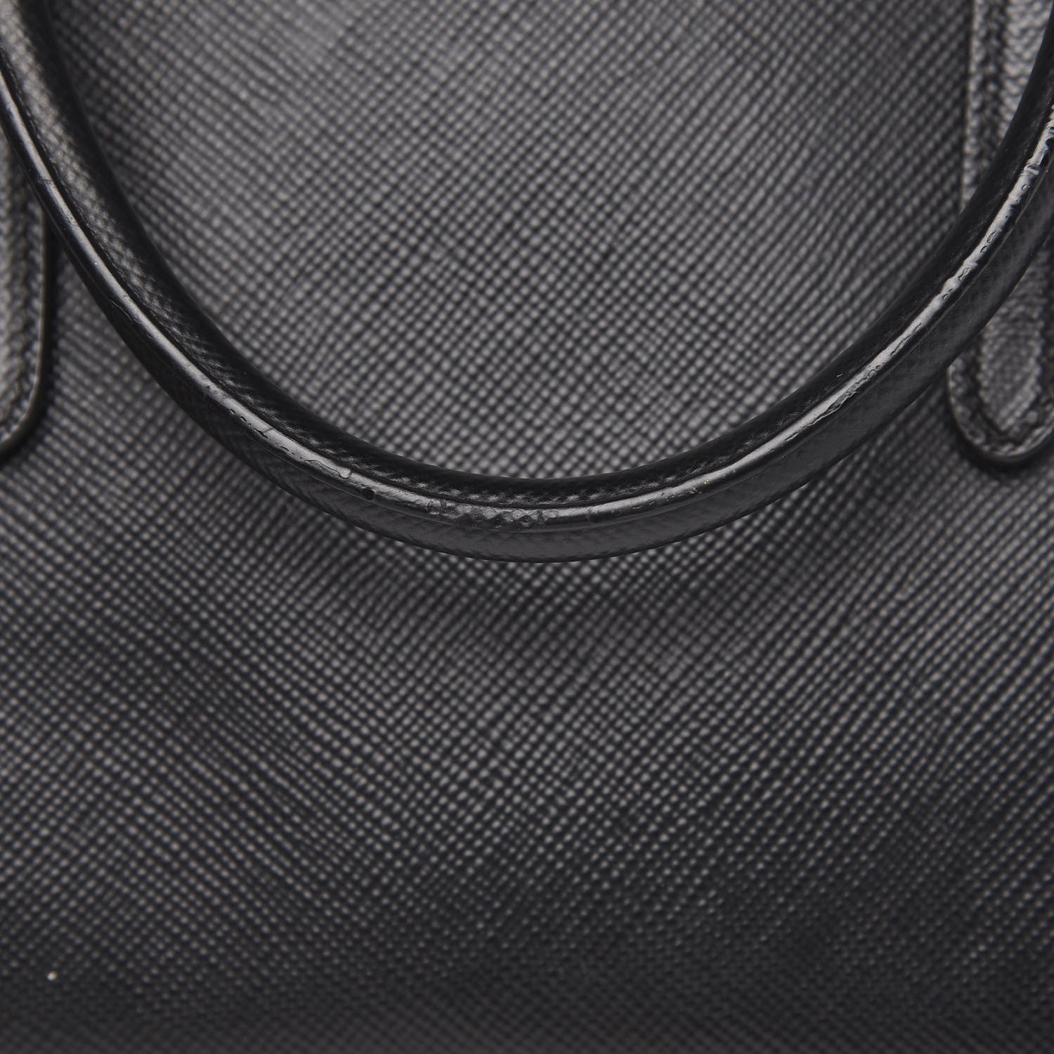 Prada Saffiano Cuir Medium Double Handle Tote Black 11 of 16