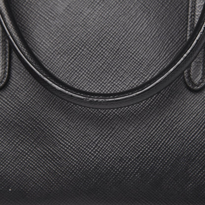 Prada Saffiano Cuir Medium Double Handle Tote Black 11 of 16