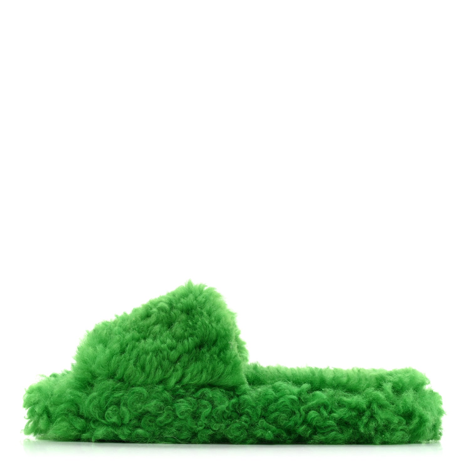 Bottega Veneta Shearling Resort Teddy Slides 38 Parakeet 1 of 6
