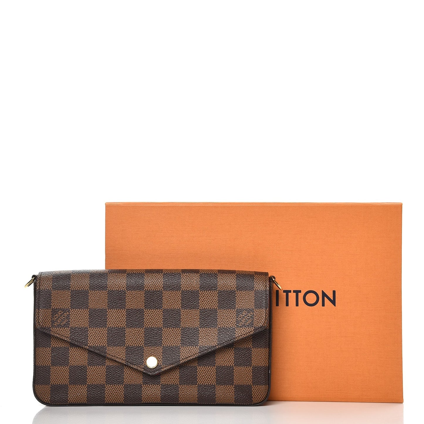 Damier Ebene Pochette Felicie Chain Wallet