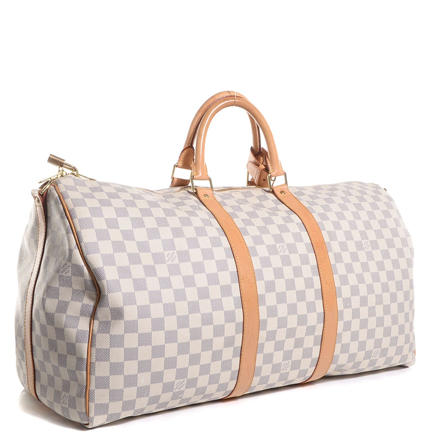 Louis Vuitton Damier Azur Keepall Bandouliere 55 3 of 7