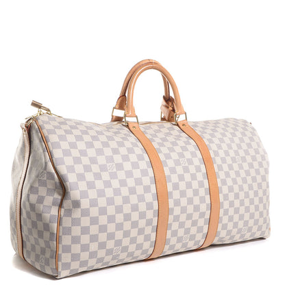 Louis Vuitton Damier Azur Keepall Bandouliere 55 3 of 7
