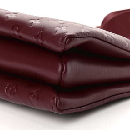Louis Vuitton Lambskin Embossed Monogram Coussin PM Wine 8 of 8