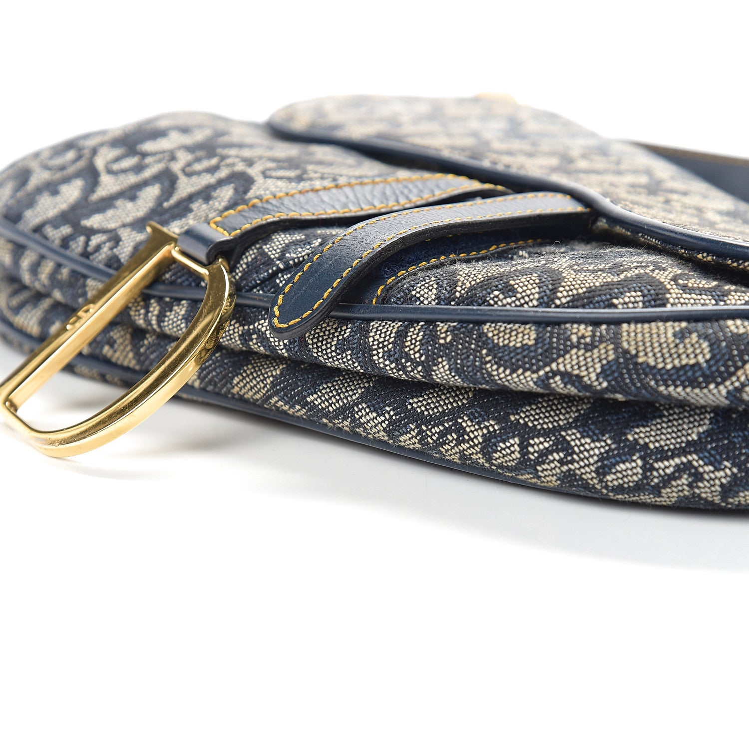 Christian Dior Monogram Saddle Bag Blue 8 of 13