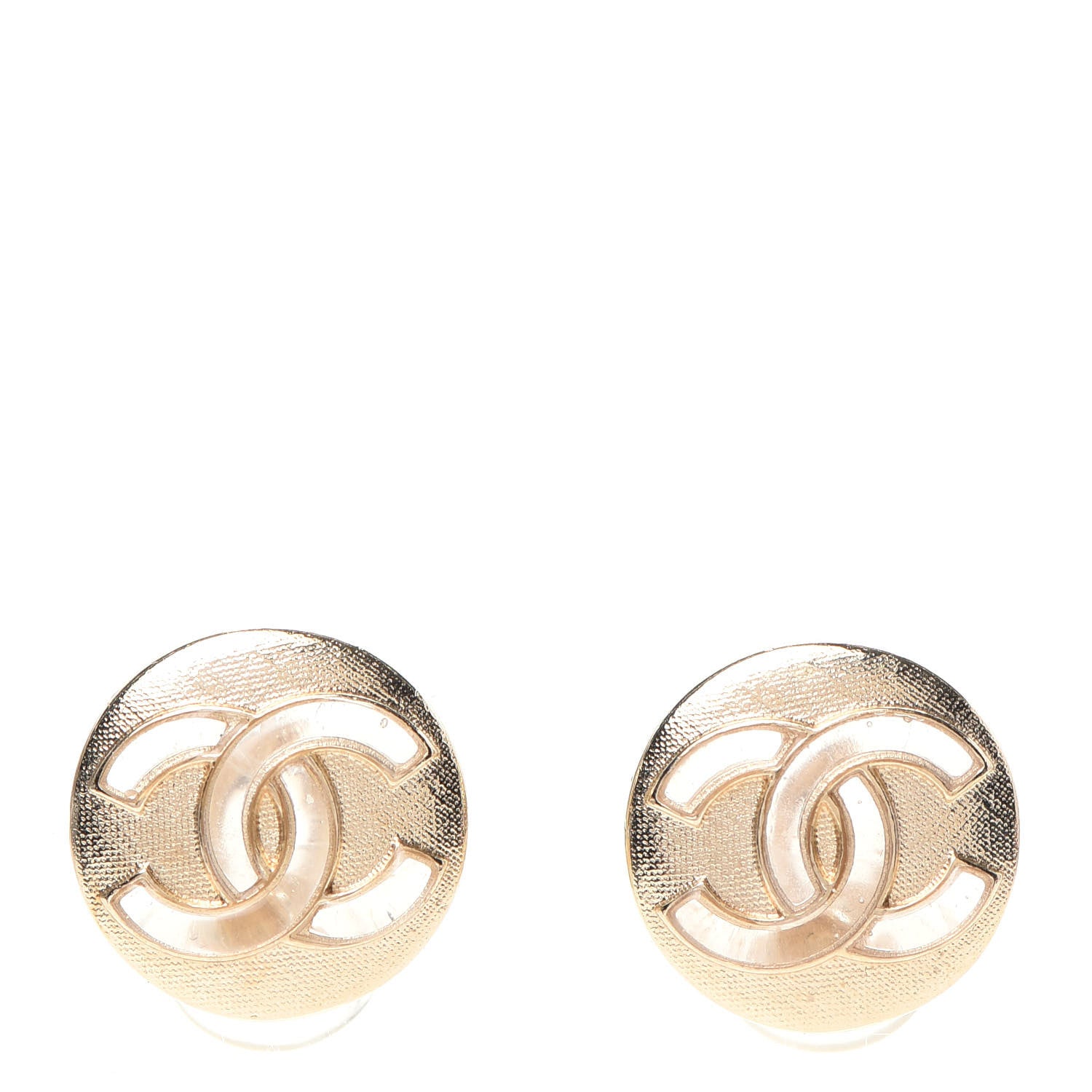 Chanel CC Clip On Earrings Gold 1 of 5