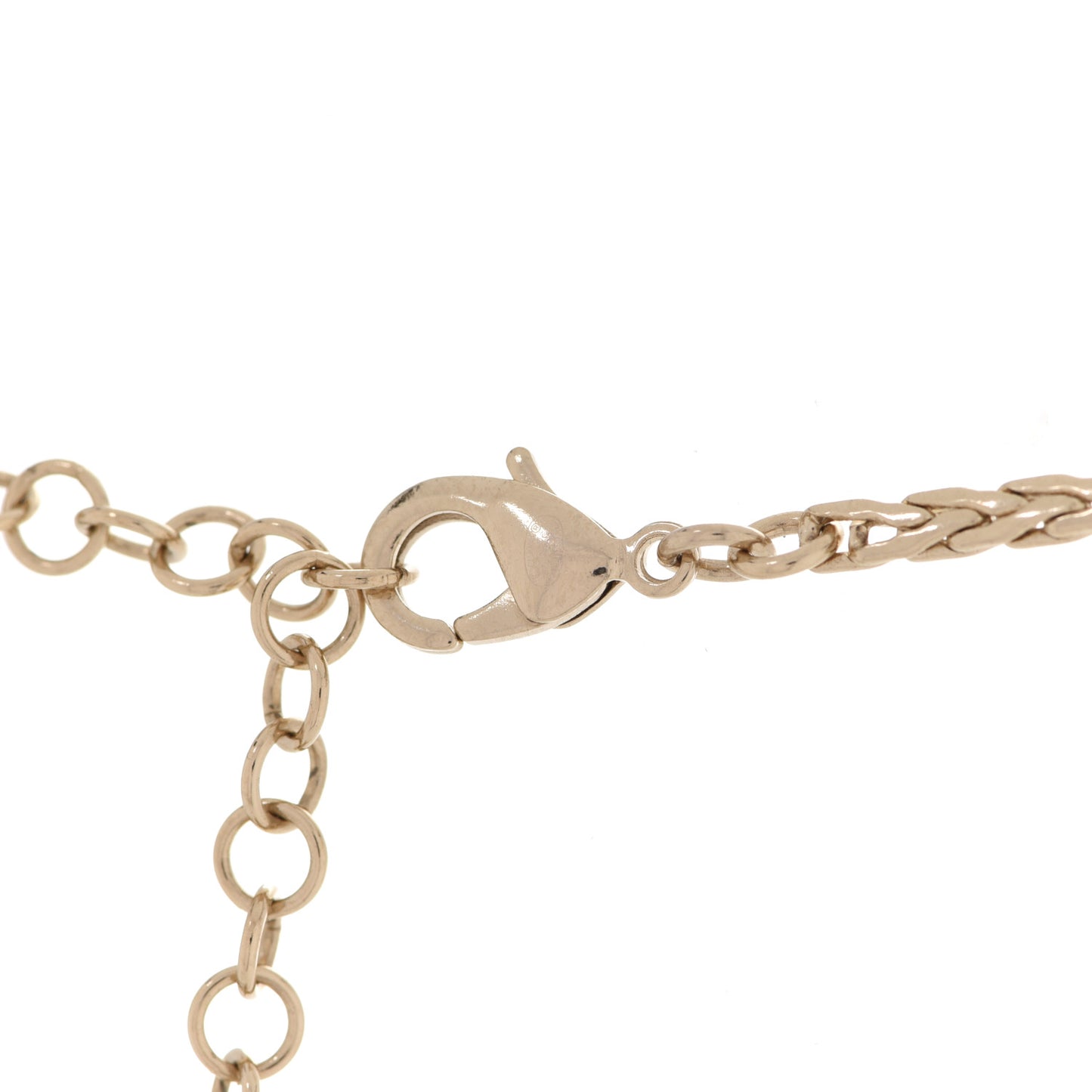 Pearl Crystal CC Teardrop Braided Necklace Gold