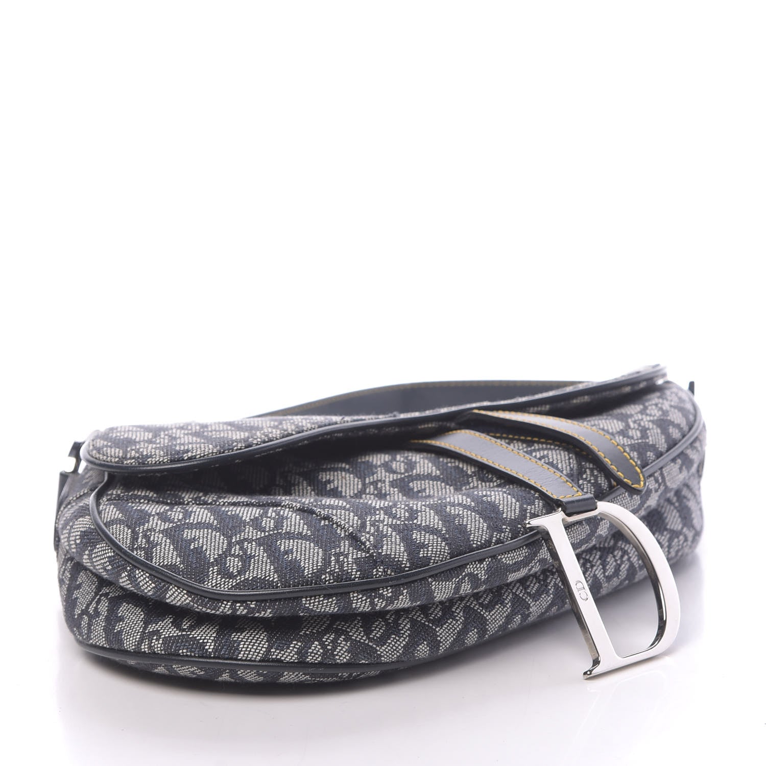 Christian Dior Monogram Saddle Bag Blue 4 of 11