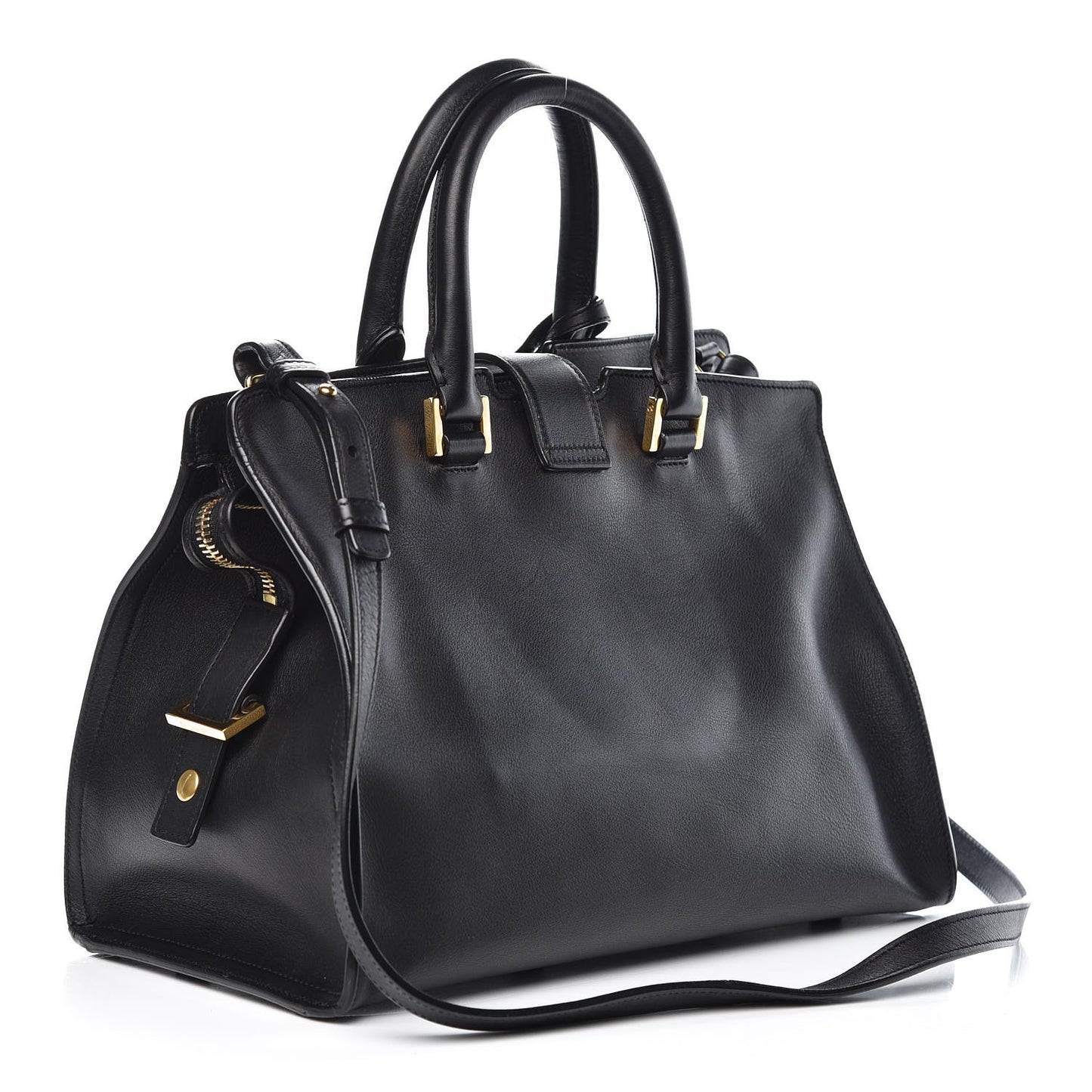 Smooth Calfskin Small Monogram Cabas Black