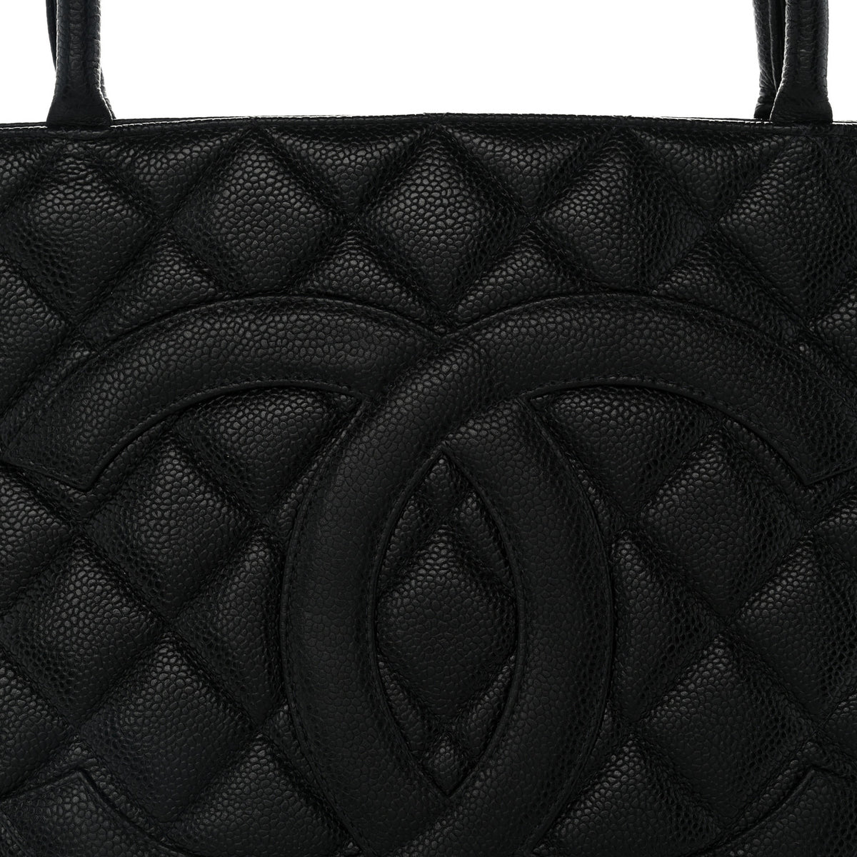 Chanel Caviar Quilted Medallion Tote Black 9 of 12
