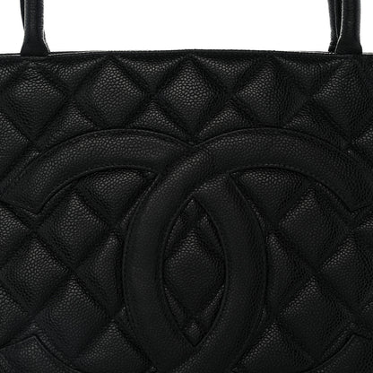 Chanel Caviar Quilted Medallion Tote Black 9 of 12