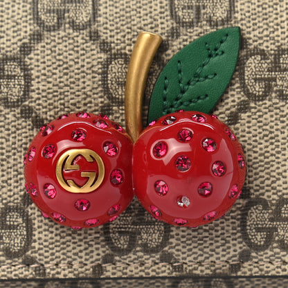 Gucci GG Supreme Monogram Mini Cherry Chain Bag 8 of 8
