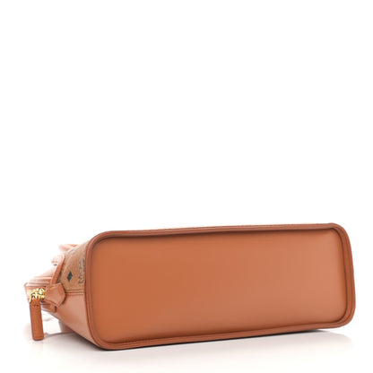 MCM Visetos Tracy Large Tote Cognac 4 of 10