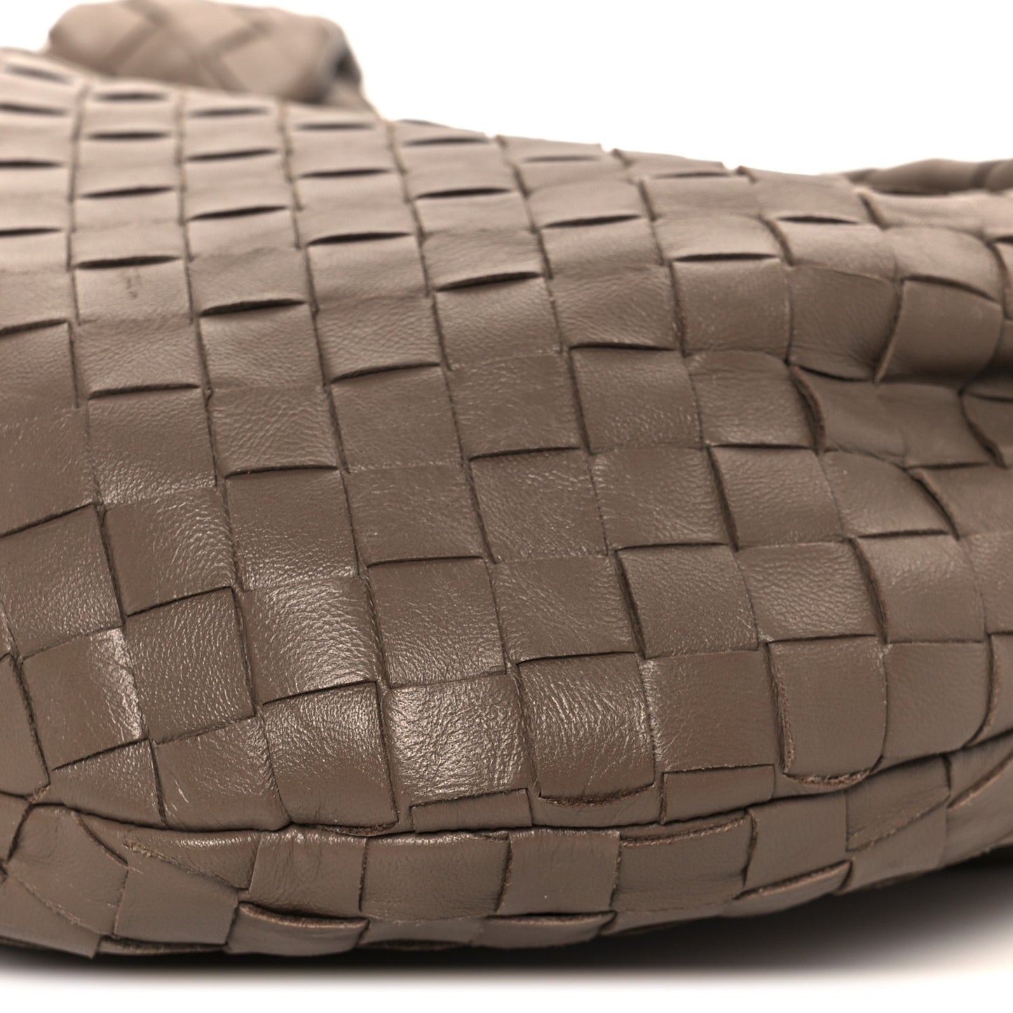 Nappa Intrecciato Teen Jodie Hobo Dark Taupe
