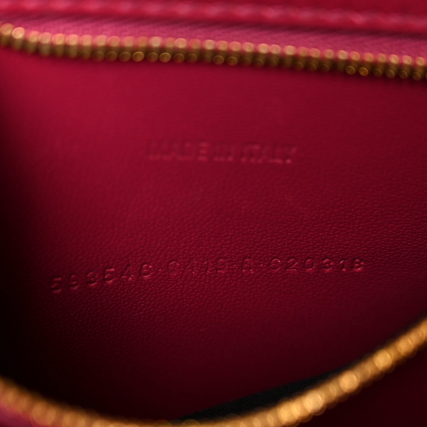 Balenciaga Shiny Calfskin Crocodile Embossed Small Hourglass Top Handle Bag Raspberry 8 of 12