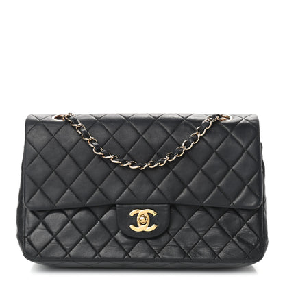 Chanel Lambskin Quilted Medium Double Flap Black 1 of 9