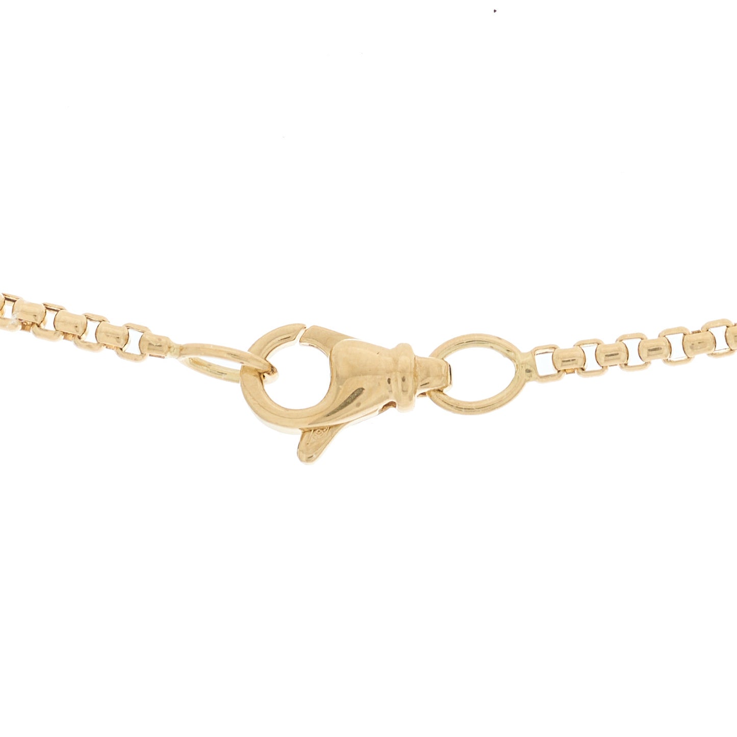18K Yellow Gold 1.7mm Box Chain Necklace 23"