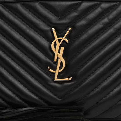 Saint Laurent Calfskin Matelasse Monogram Lou Camera Bag Black 8 of 19