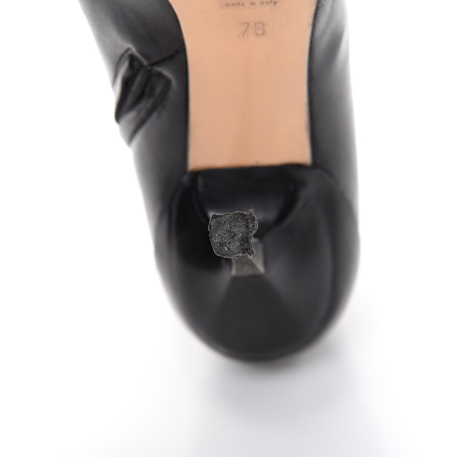 Gucci Calfskin Zip Ankle Boots 7 Black 10 of 14