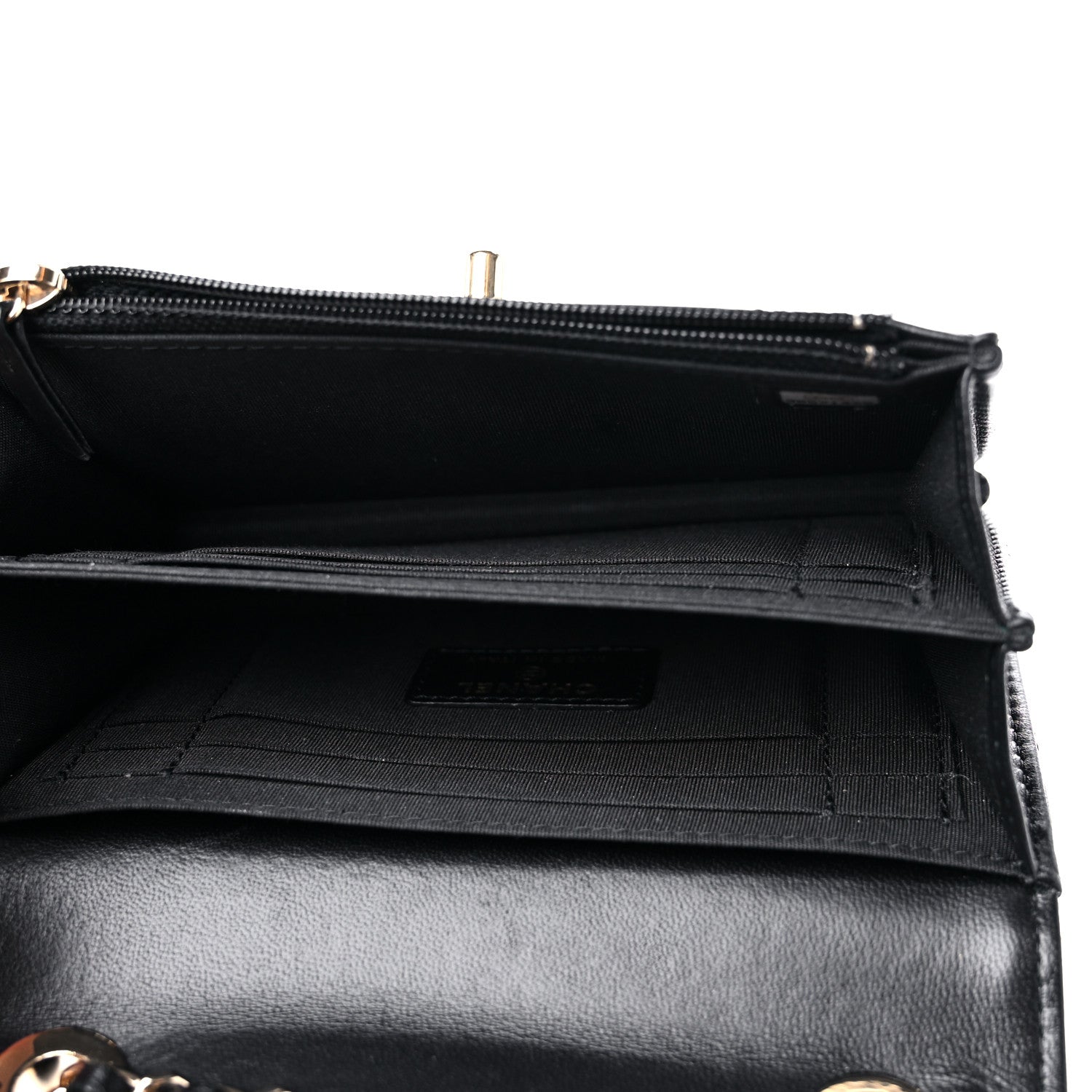 Chanel Lambskin Quilted Mini Trendy CC Wallet On Chain WOC Black 4 of 11