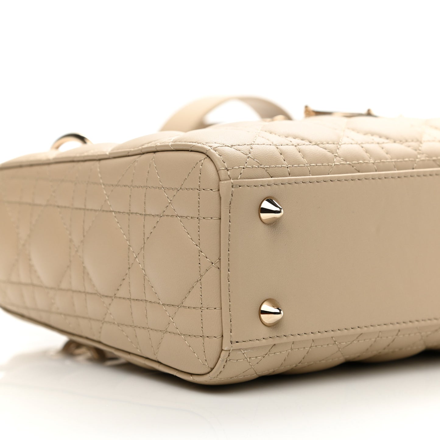 Lambskin Cannage Small My ABCDior Lady Dior Beige