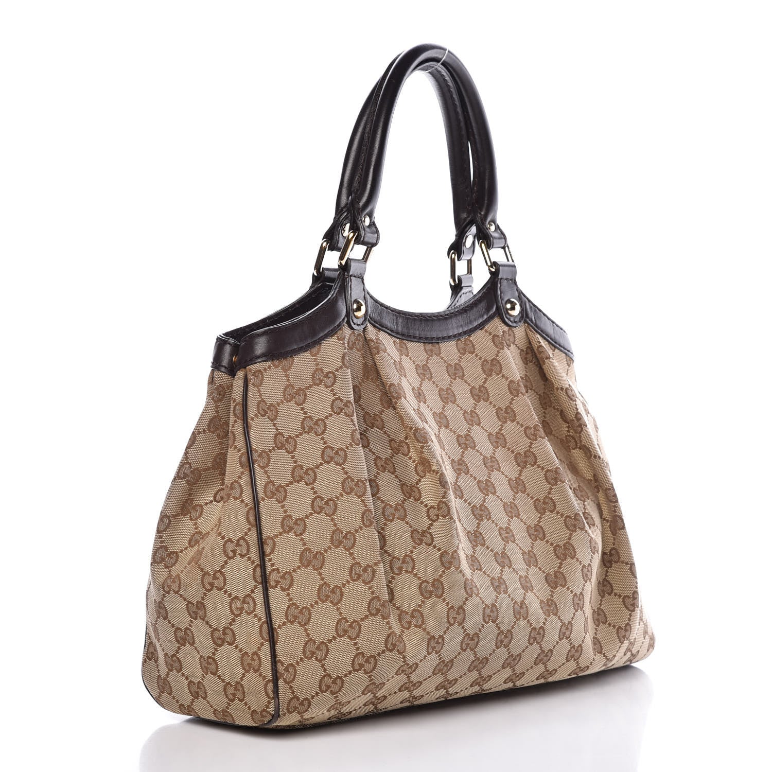 Gucci Monogram Medium Sukey Tote Dark Brown 3 of 13