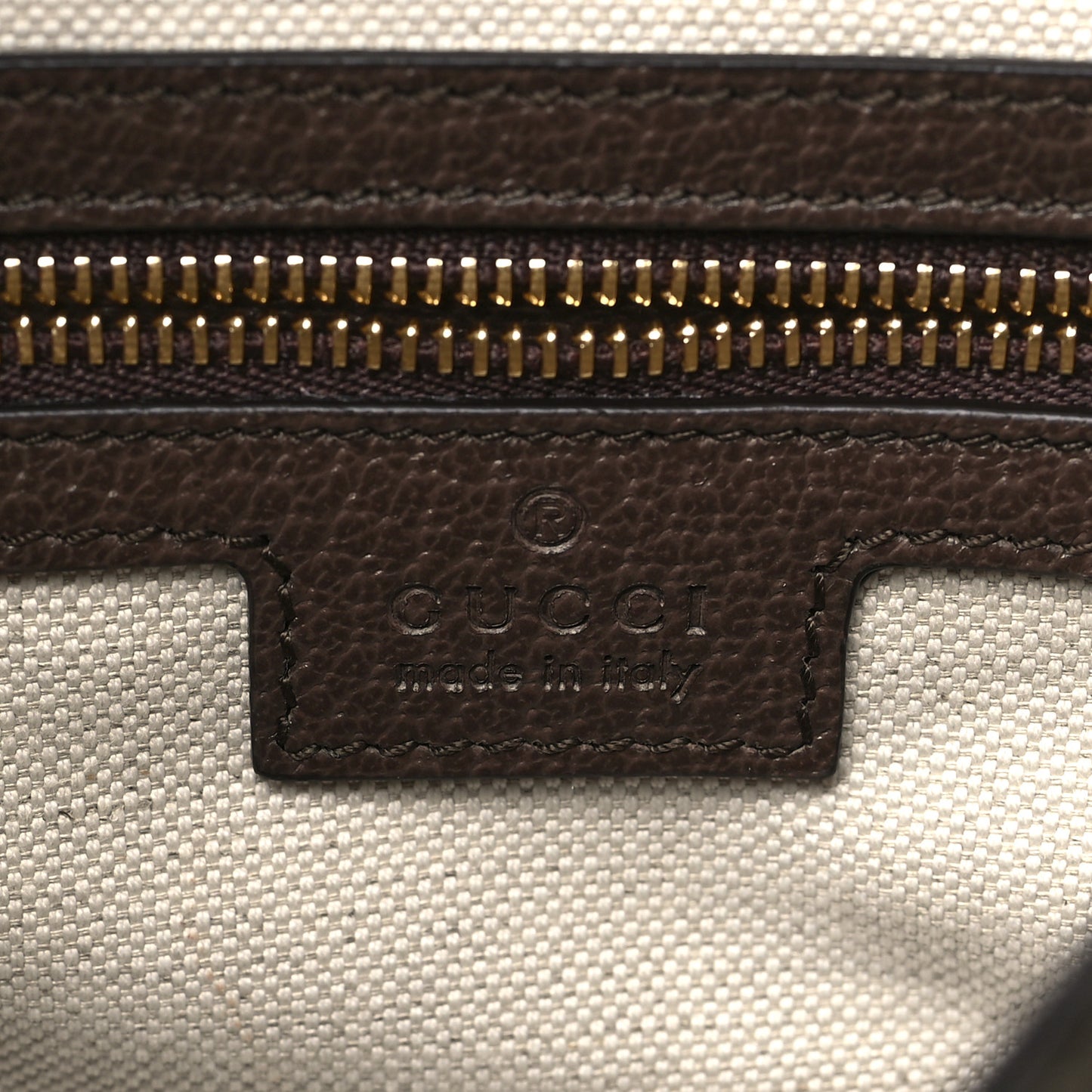 GG Supreme Monogram Textured Calfskin Web Super Mini Ophidia Shoulder Bag Beige Ebony New Acero