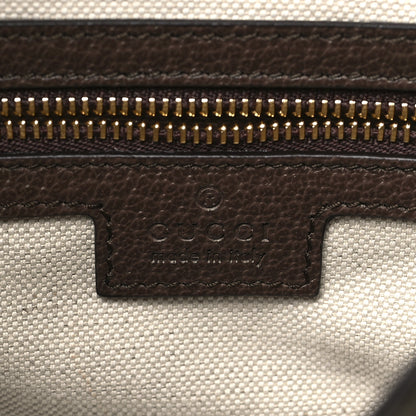 Gucci GG Supreme Monogram Textured Calfskin Web Super Mini Ophidia Shoulder Bag Beige Ebony New Acero 6 of 10