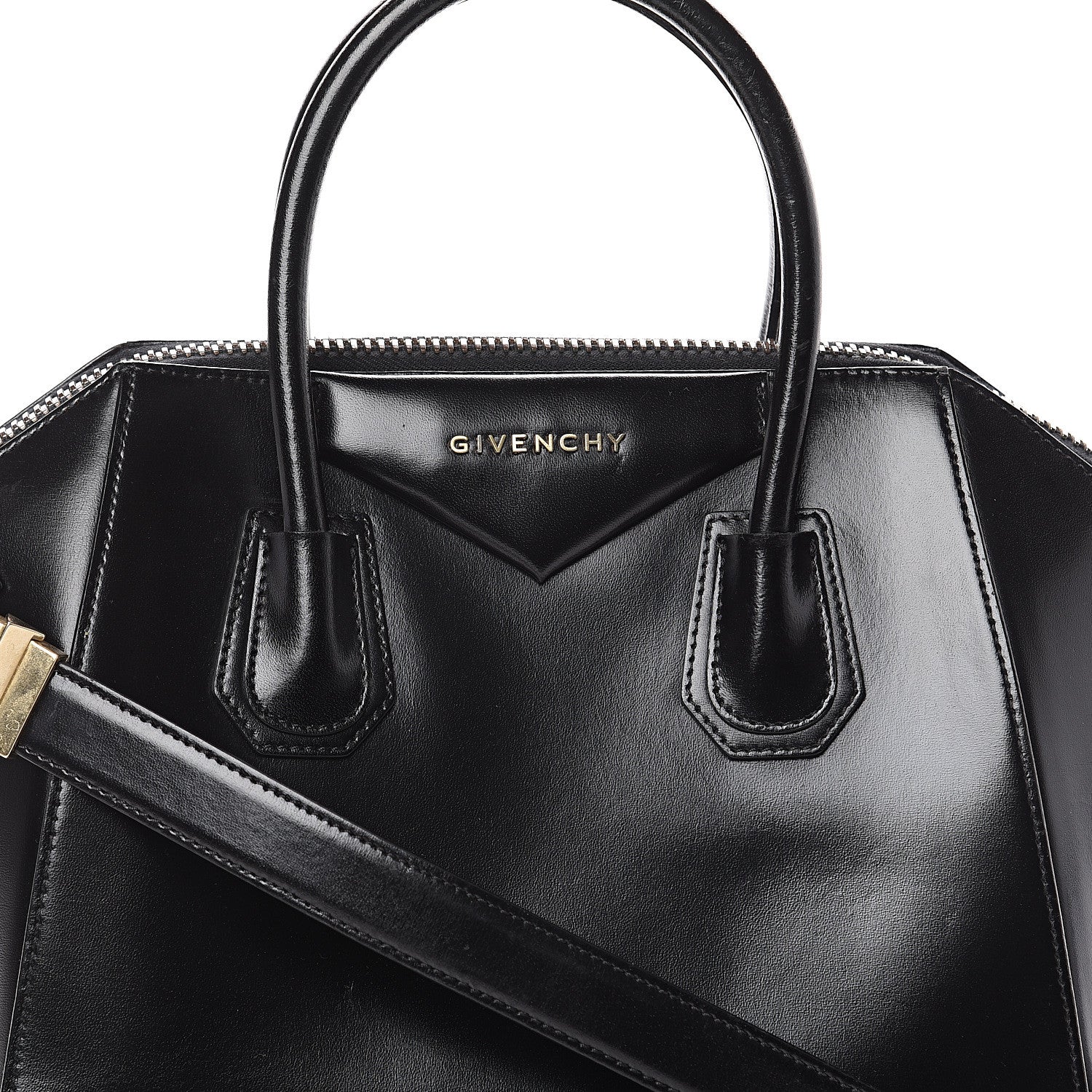 Givenchy Shiny Lord Calfskin Small Antigona Black 6 of 8