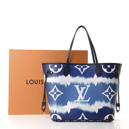 Louis Vuitton Monogram Escale Neverfull MM Blue 12 of 12