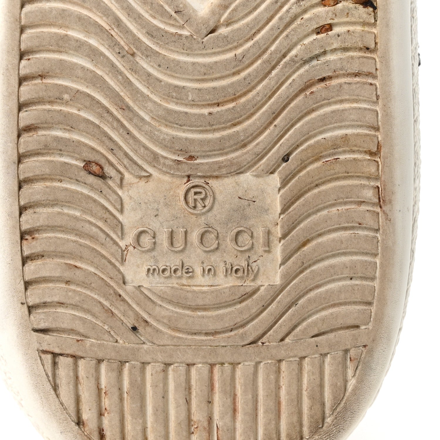 Gucci Calfskin Web Studded Womens Arrow Ace Sneakers 36 White 7 of 10