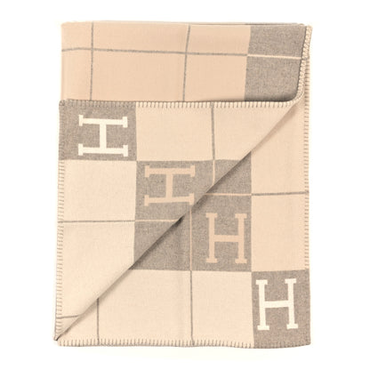 Hermes Wool Cashmere Avalon III Blanket Coco Camomille 2 of 3