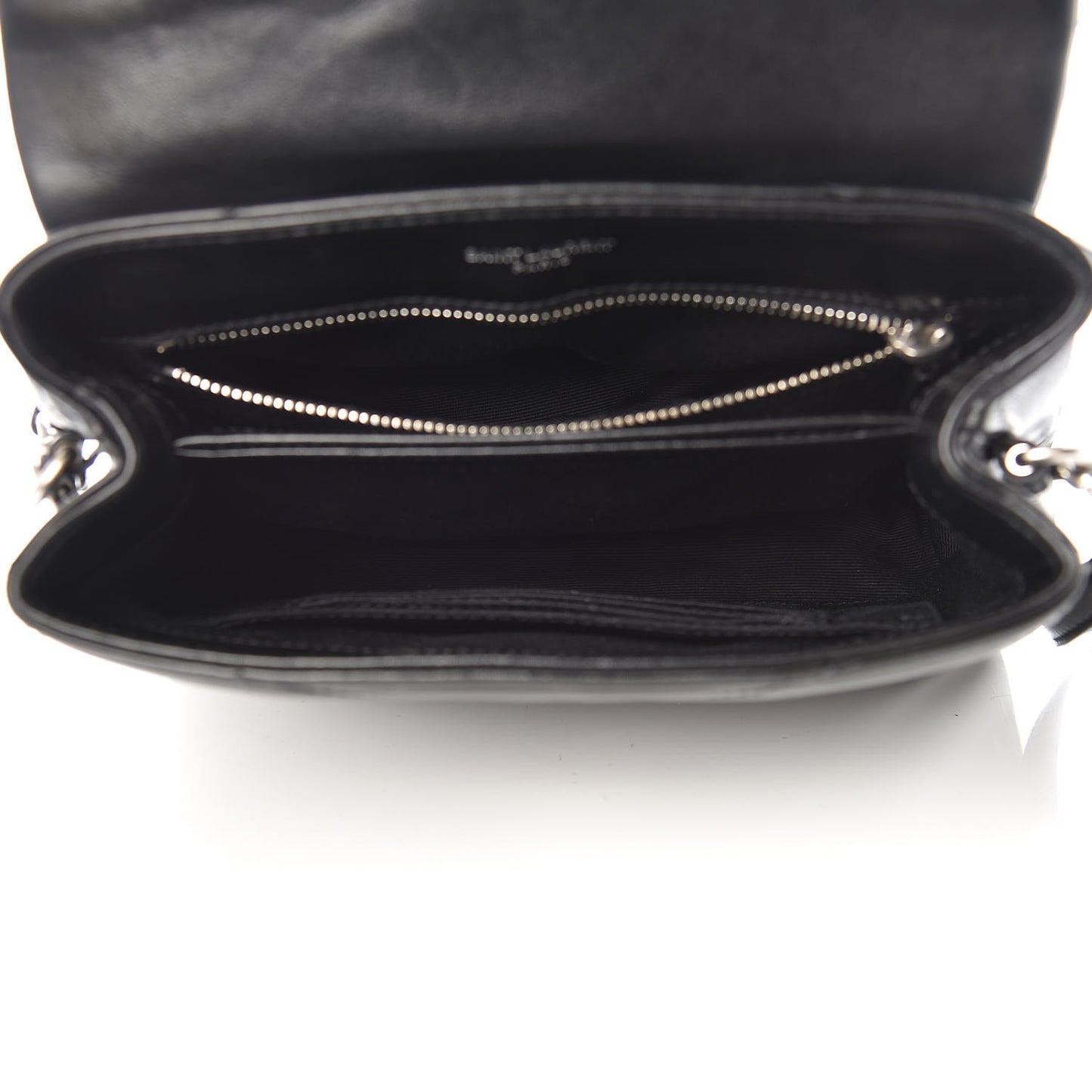 Calfskin Y Quilted Monogram Toy Loulou Crossbody Bag Black