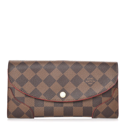 Louis Vuitton Damier Ebene Caissa Wallet Cherry 1 of 10