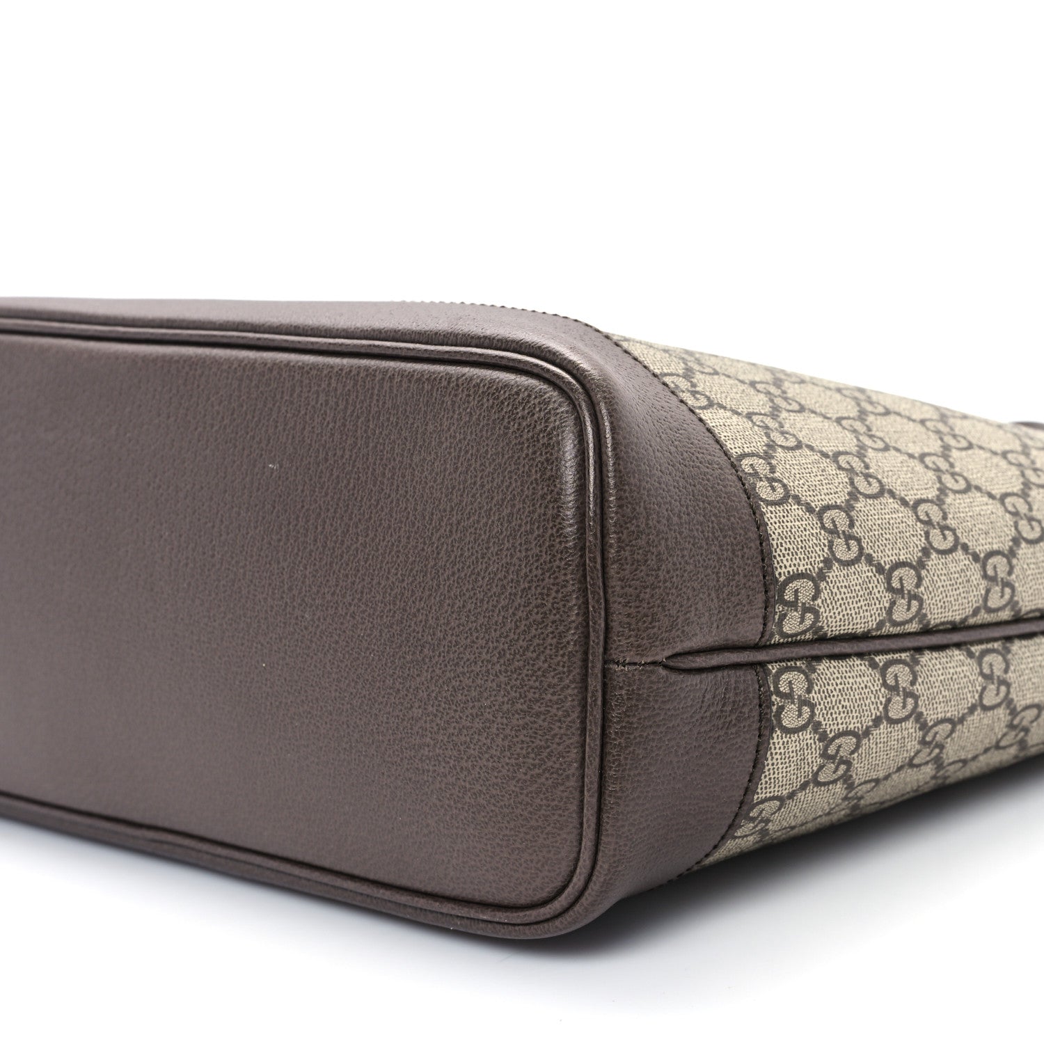 Gucci GG Supreme Monogram Textured Calfskin Small Ophidia Shoulder Tote Bag Beige Ebony New Acero 10 of 10
